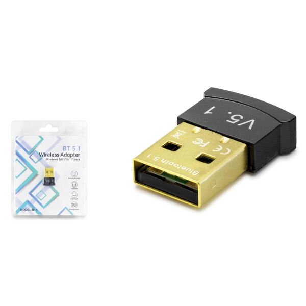 Hadron B15 Bluetooth v5.1 Mini USB Adaptör - Siyah