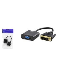 Hadron HDX7781 DVI (M) 24+1 - VGA (F) 1080p Dönüştürücü Adaptör - Siyah