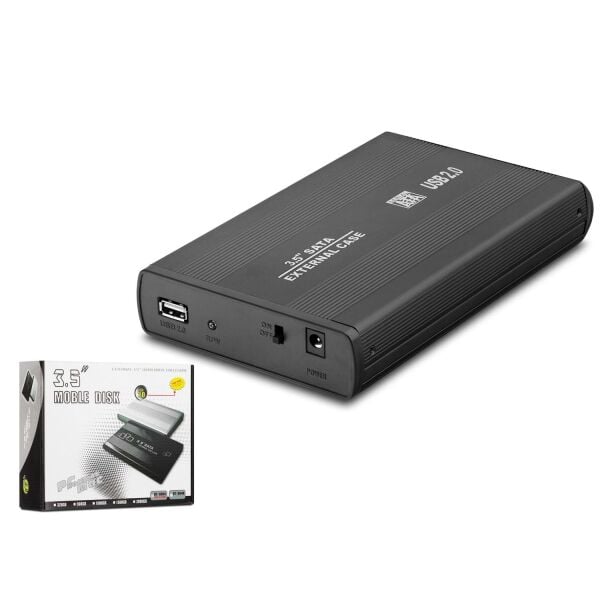 Hadron HDX1753 USB 2.0 SATA 3.5'' Metal Kasa Hard-Disk Kutusu - Siyah