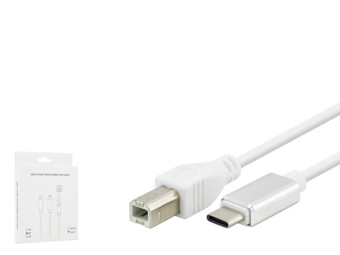 Hadron HDX7553 Type-C (M) - USB-A (M) 2mt Yazıcı Kablosu - Beyaz