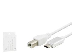 Hadron HDX7553 Type-C (M) - USB-A (M) 2mt Yazıcı Kablosu - Beyaz