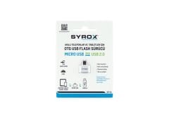 Syrox DT12 Micro USB - USB 2.0 OTG Dönüştürücü - Beyaz