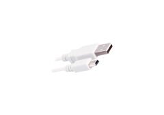 Syrox C84 V3/MP3 1mt USB-A - Mini USB Şarj & Data Kablosu - Beyaz