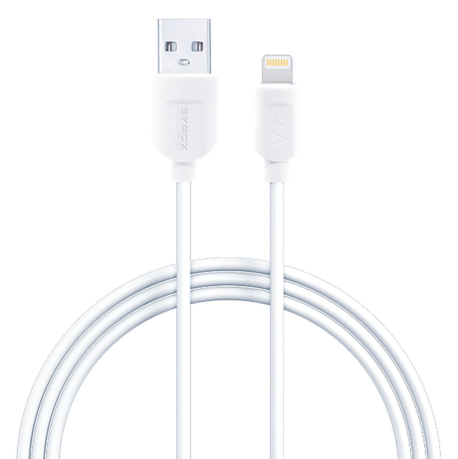 Syrox C12 2.0A 1mt USB-A - Lightning Şarj Kablosu - Beyaz
