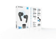 Syrox MX25 Bluetooth 5.3 TWS Kablosuz Mikrofonlu Kulakiçi Kulaklık - Siyah