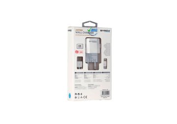 Syrox J46 1.6A 1mt USB-A - Lightning Kablolu 1xUSB-A Port Çıkışlı Şarj Cihazı - Beyaz