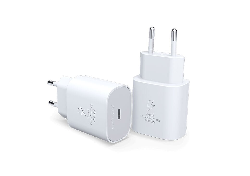 Syrox PD25B 3.0A 25W PD 1xType-C Port Çıkışlı Şarj Cihazı - Beyaz