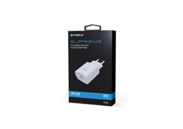 Syrox PD25B 3.0A 25W PD 1xType-C Port Çıkışlı Şarj Cihazı - Beyaz