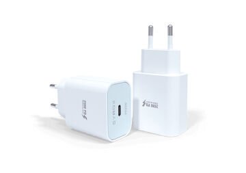 Syrox PD20B 3.0A 20W PD 1xType-C Port Çıkışlı Şarj Cihazı - Beyaz