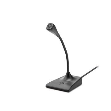 Hadron HD575 1.50mt 3.5mm AUX Kablolu Masaüstü Bilgisayar Mikrofonu - Siyah