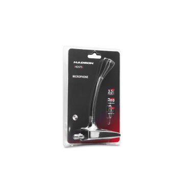 Hadron HD575 1.50mt 3.5mm AUX Kablolu Masaüstü Bilgisayar Mikrofonu - Siyah