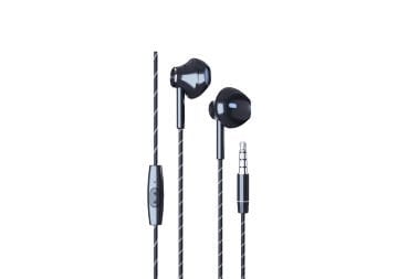 Syrox K16 Earbuds 3.5mm AUX 1.20mt Kablolu Mikrofonlu Kulakiçi Kulaklık - Siyah