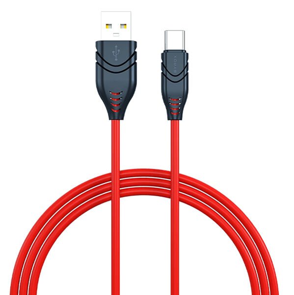 Syrox C101 2.1A 1mt USB-A - Type-C Şarj & Data Kablosu - Kırmızı