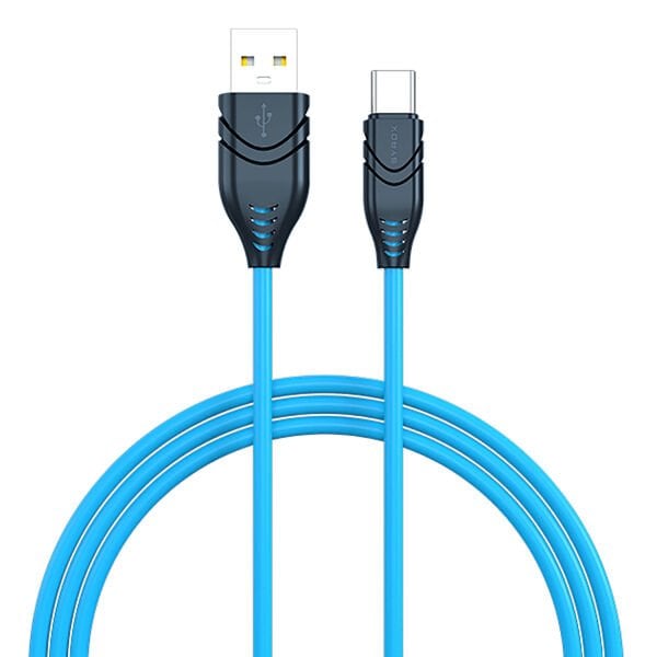 Syrox C101 2.1A 1mt USB-A - Type-C Şarj & Data Kablosu - Mavi