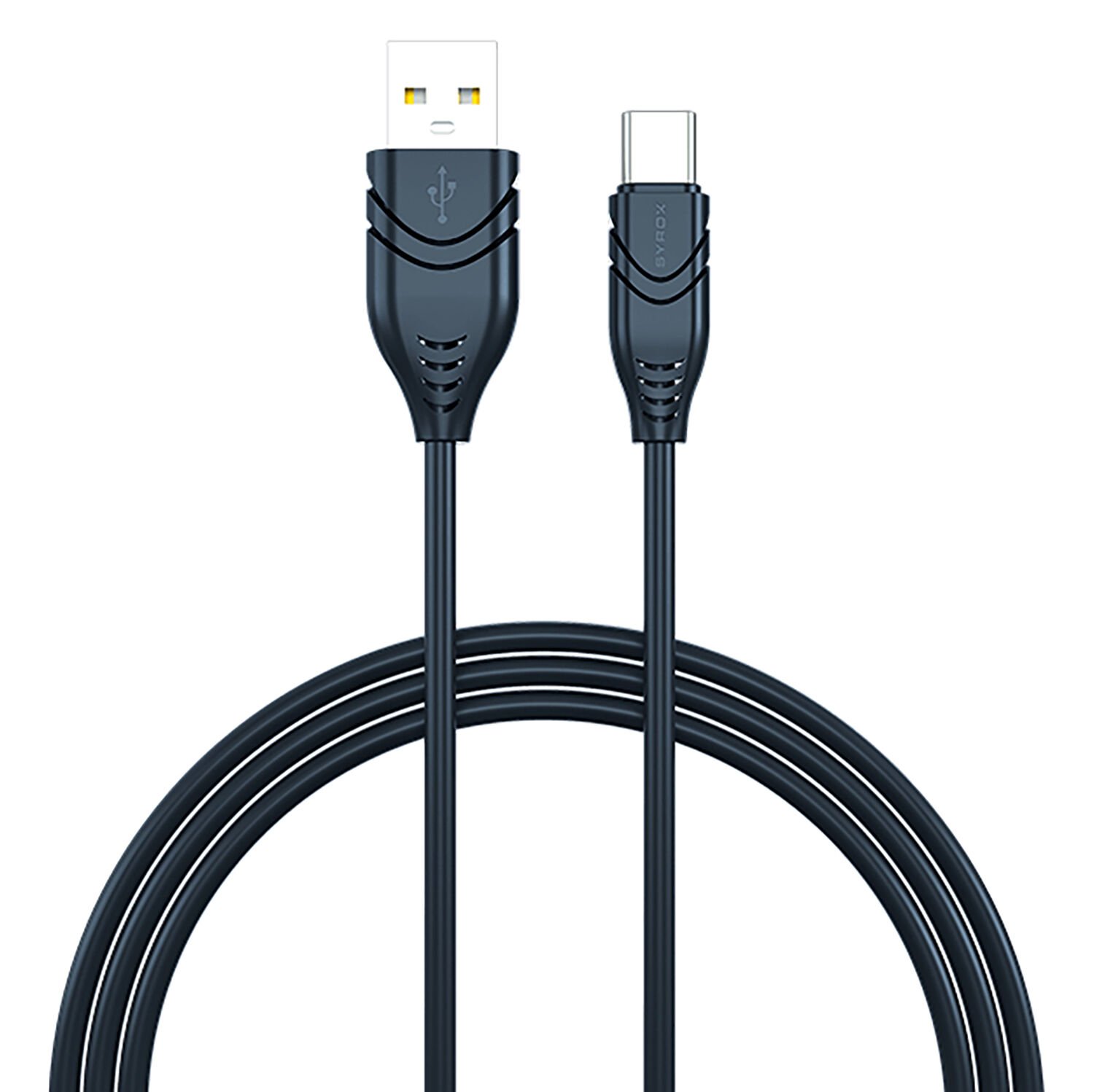 Syrox C101 2.1A 1mt USB-A - Type-C Şarj & Data Kablosu - Siyah