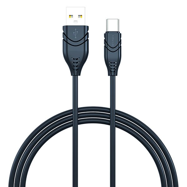 Syrox C101 2.1A 1mt USB-A - Type-C Şarj & Data Kablosu - Siyah