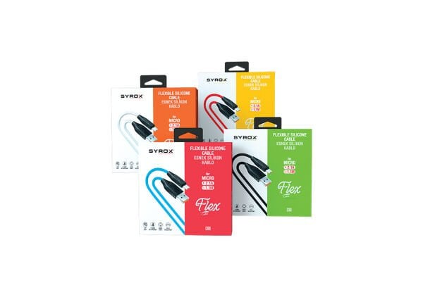 Syrox C98 2.1A 1mt USB-A - Micro USB Şarj & Data Kablosu - Beyaz