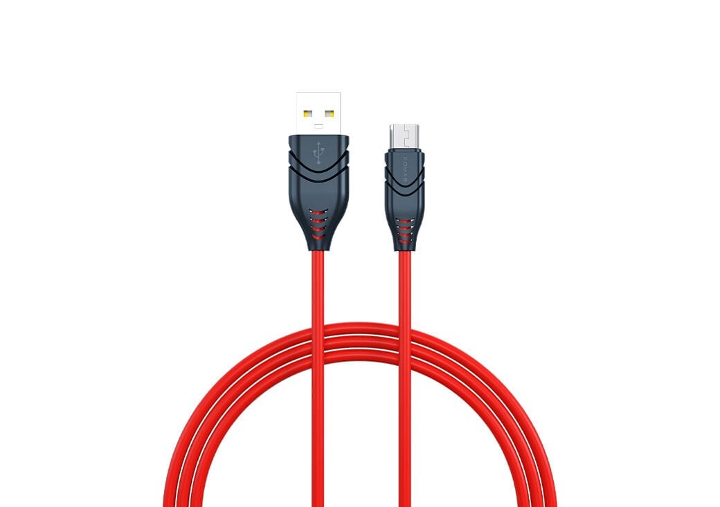 Syrox C98 2.1A 1mt USB-A - Micro USB Şarj & Data Kablosu - Kırmızı