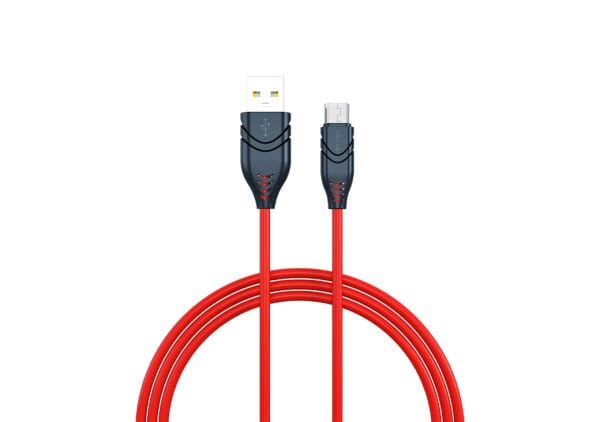Syrox C98 2.1A 1mt USB-A - Micro USB Şarj & Data Kablosu - Kırmızı