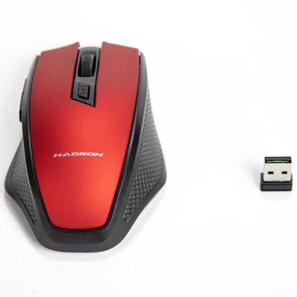Hadron HDX3404 1600dpi 2.4Ghz USB Kablosuz Mouse - Kırmızı-Siyah
