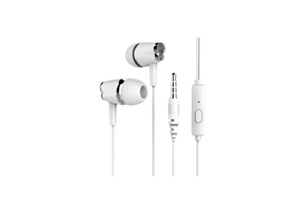 Syrox K17 1.20mt 3.5mm AUX Kablolu Mikrofonlu Kulakiçi Kulaklık - Beyaz