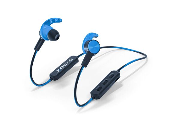 Syrox S32 Mıknatıslı Bluetooth v5.0 Kablosuz Mikrofonlu Kulakiçi Spor Kulaklık - Gri-Beyaz