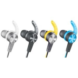 Syrox S32 Mıknatıslı Bluetooth v5.0 Kablosuz Mikrofonlu Kulakiçi Spor Kulaklık - Gri-Beyaz