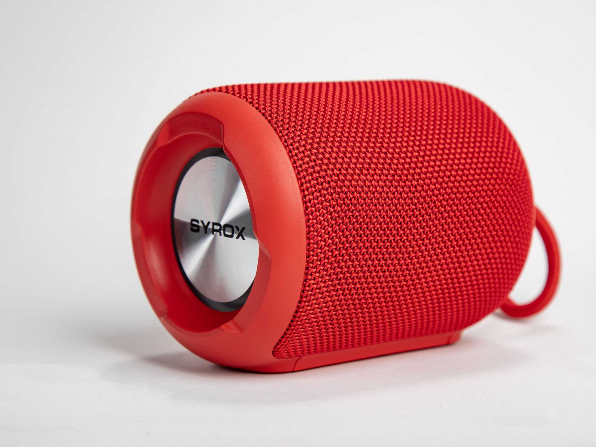 Syrox S33 RGB Ledli Hafıza Kartı + USB + 3.5mm AUX + FM + Eller Serbest 1x6W TWS Bluetooth 5.1 + EDR Kablosuz Hoparlör - Kırmızı